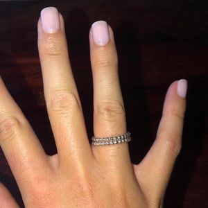 Two Pandora Stackable Rings